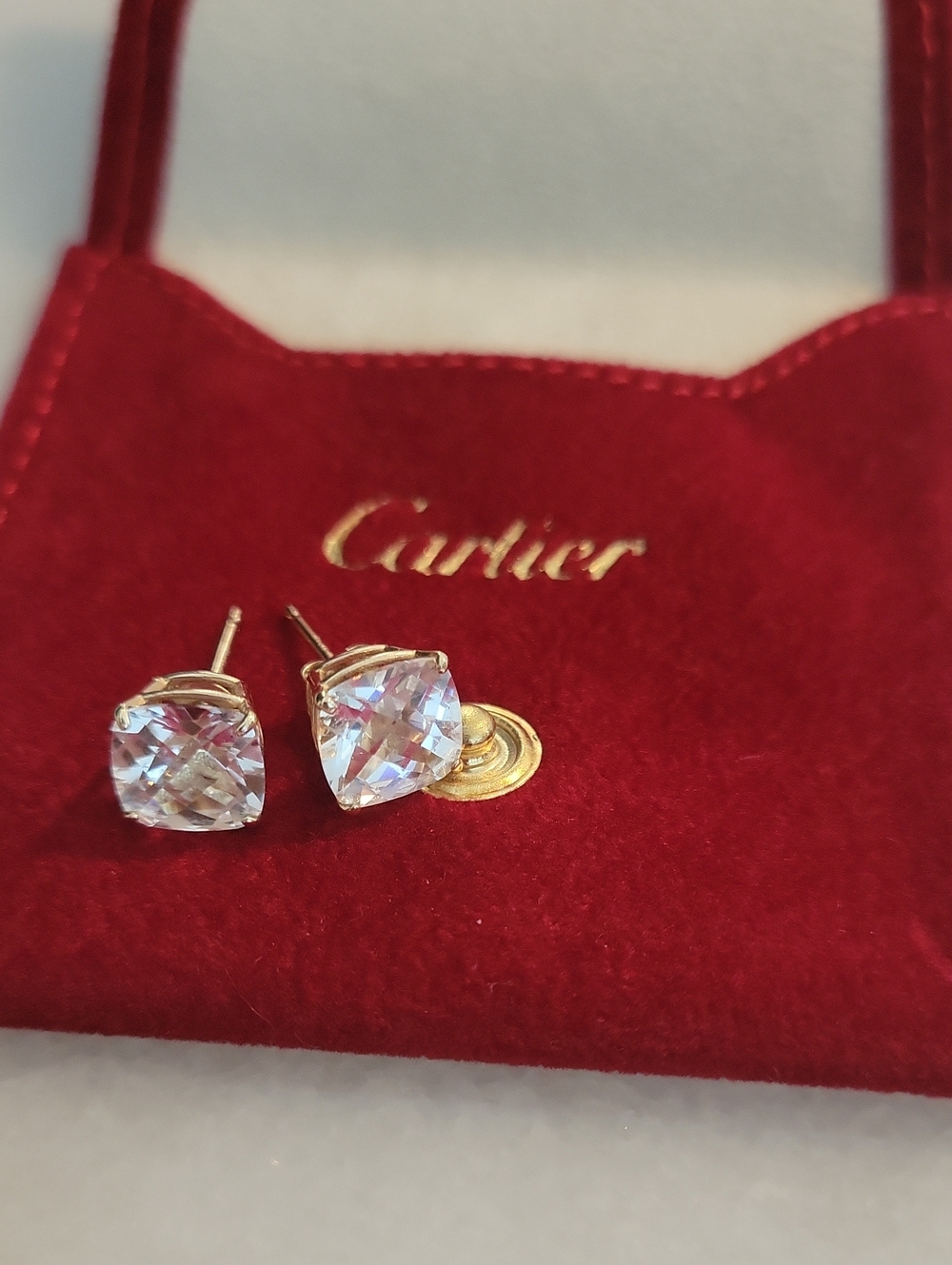14K 4.50 ct. tw. Lab-Grown White Sapphire Earrings